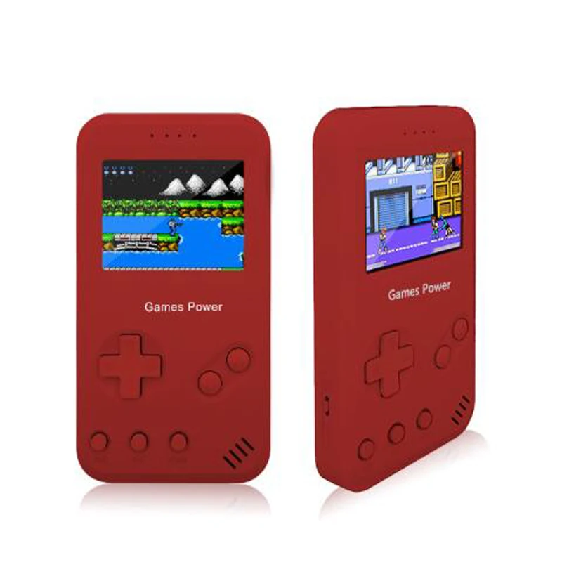 

2 IN 1 Portable Game Power Bank Console Retro Handheld Game Console Built In 4000mAh Lithium Battery Rechargeable For Phone MP4