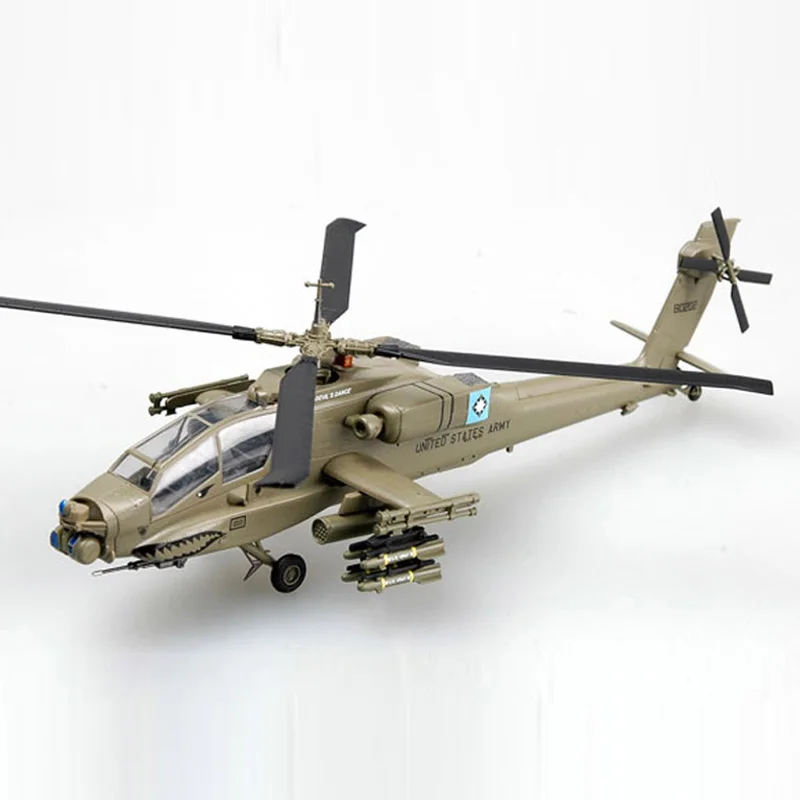 

Easy Model USA AH-64A Helicopter 1/72 Scale Finished Model Toy For Collect Gift 37028 - 37029