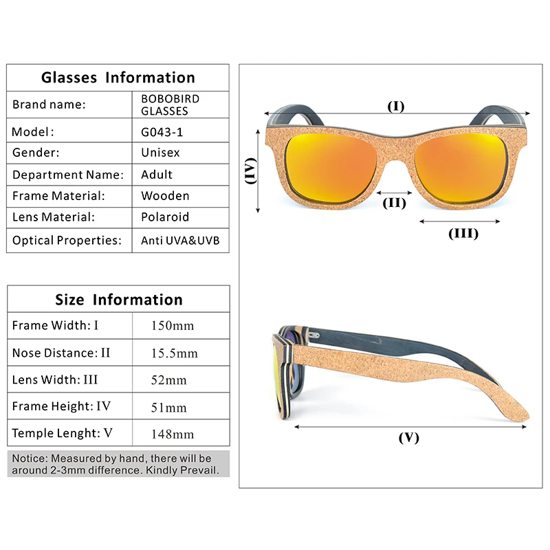 BOBO BIRD, поляризационные деревянные мужские солнцезащитные очки для скейтборда, Ретро стиль, оправа Spuare, женские очки, очки gafas de sol pequevienas hombre