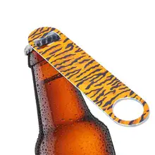 Высококачественная нержавеющая сталь, цветная Тигровая полоска, пивная бутылка, Открывалка Бутылок газировки, 4 шт./лот