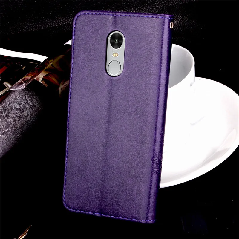 Чехол для Xiaomi Redmi Note 4 откидной из искусственной кожи с отделением карт чехол