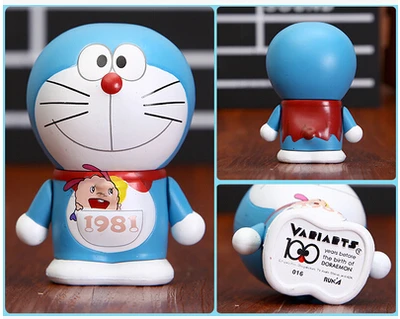 Ограниченная серия коллекционные вещи 100 юбилейный сувенир Doraemon фигурка аниме мультяшная модель игрушка хороший подарок украшение - Цвет: 1981 Doraemon