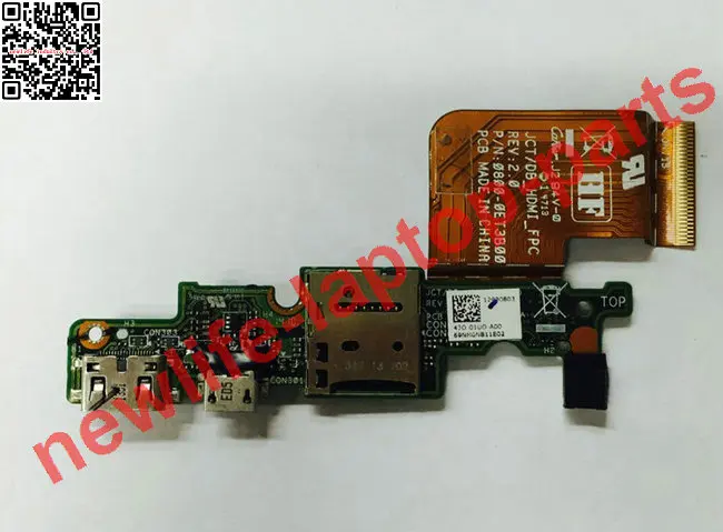 Оригинальный для Venue 11 pro 7130 TF ридер USB зарядное устройство плата JCT DB_HDMI_BOARD REV 2 1 с
