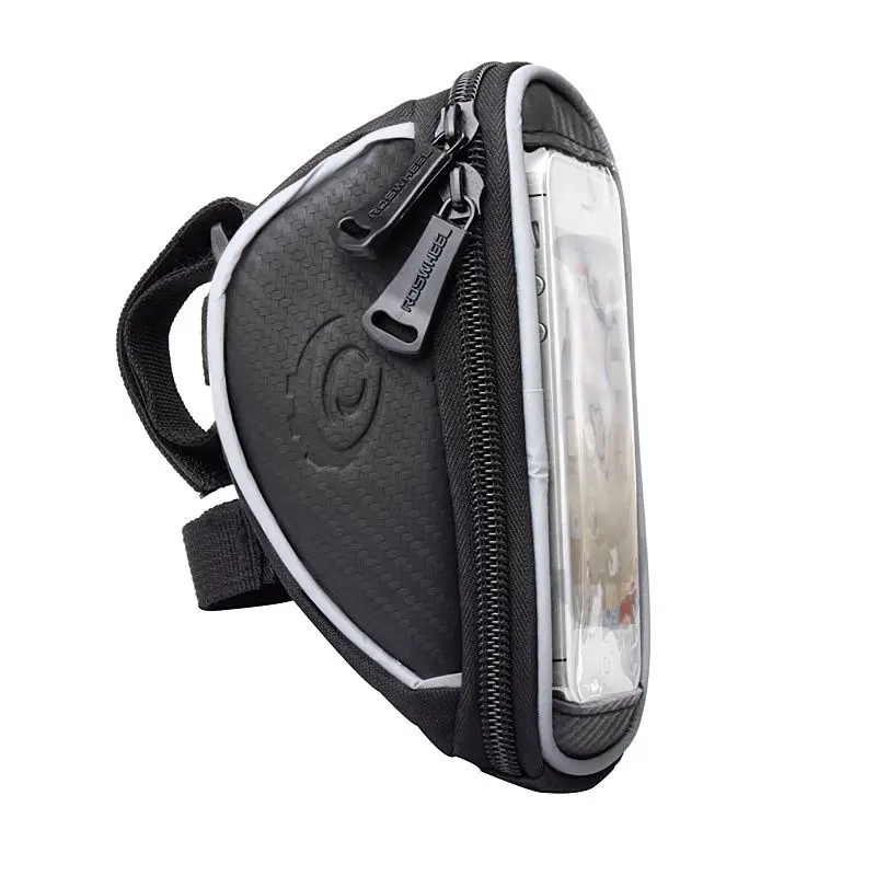 Sale ROSWHEEL Bicycle Front Frame Handlebar Bag Pouch for 4.2 in/5 in/5.7 in Cellphone Bike phone bag touch screen Cycling equipment 5