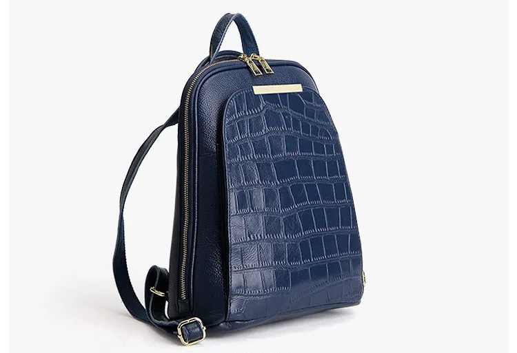 Женский рюкзак из тисненой кожи, сумка из натуральной воловьей кожи, школьная сумка в стиле панк со змеиным узором, сумки на плечо для девочек A363