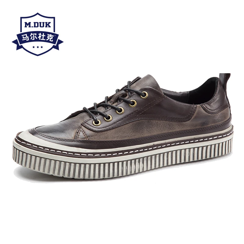 

Genuine Leather men's shoes spring autumn summer British retro all-match cowhide breathable sneaker fashion men casual shoes
