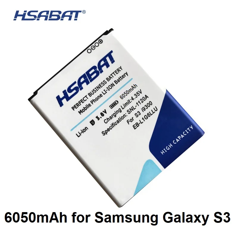 

HSABAT 6050mAh EB-L1G6LLU Battery for Samsung Galaxy S3 i9300 i9300i i9308 i9305 i9082 i9080 i9060 i9301 Grand DUOS Neo SIII
