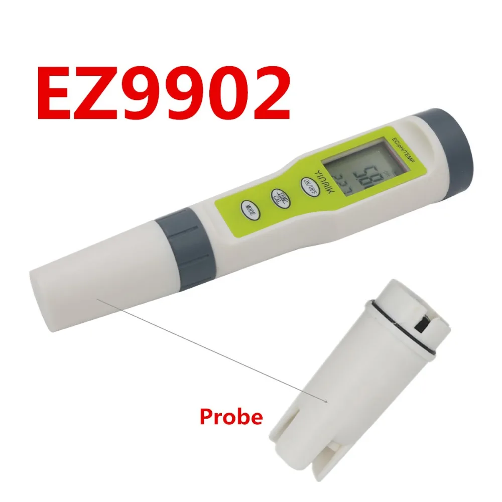 РН-метр зонд электрод для цифровой 3 в 1/4 в 1 tds ec ph temp тестер скидка 30