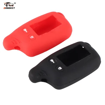 

DANDKEY 10p Tw9010 Silicone Case KeyChain For Russian 2-way Alarm System Alarm Key Fob For Tomahawk Tw9010 9010