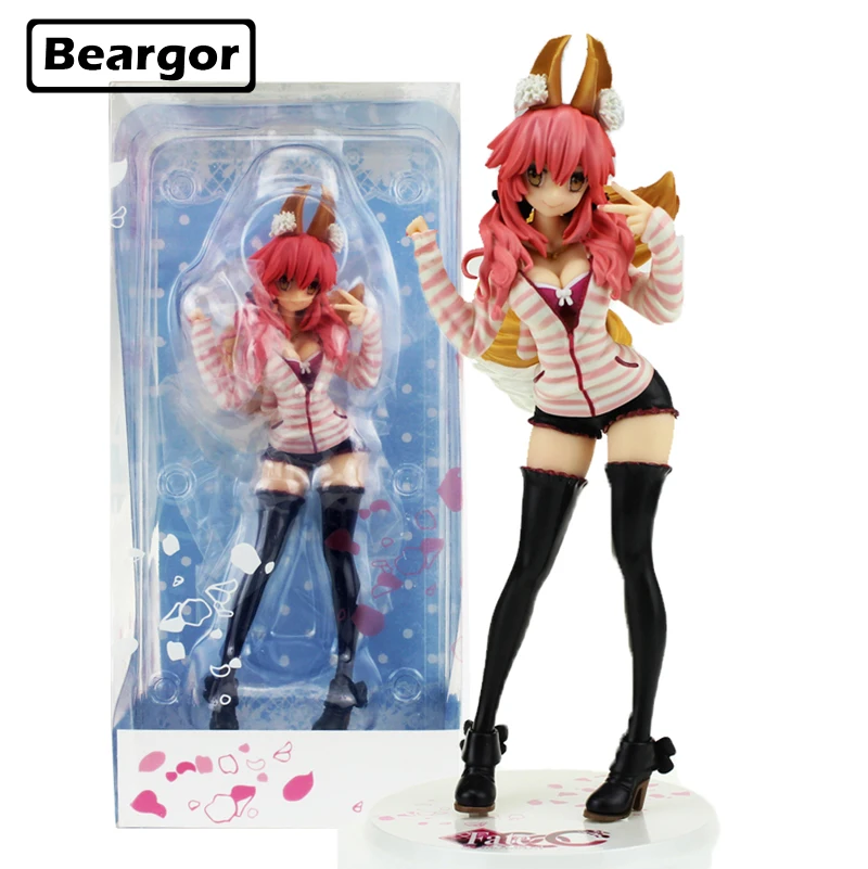 

10 inch Fate Stay Night Extella CCC Tamamo no Mae Caster Casual Wear Boxed 25cm PVC Anime Action Figure Model Doll Toys Gift