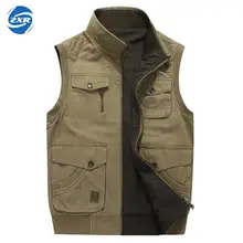 Zuoxiangru походный тактический жилет, рыболовный жилет, мужской M-6xl, несколько карманов, куртка для фотосъемки, кемпинга, много карманов, Охотничий Жилет