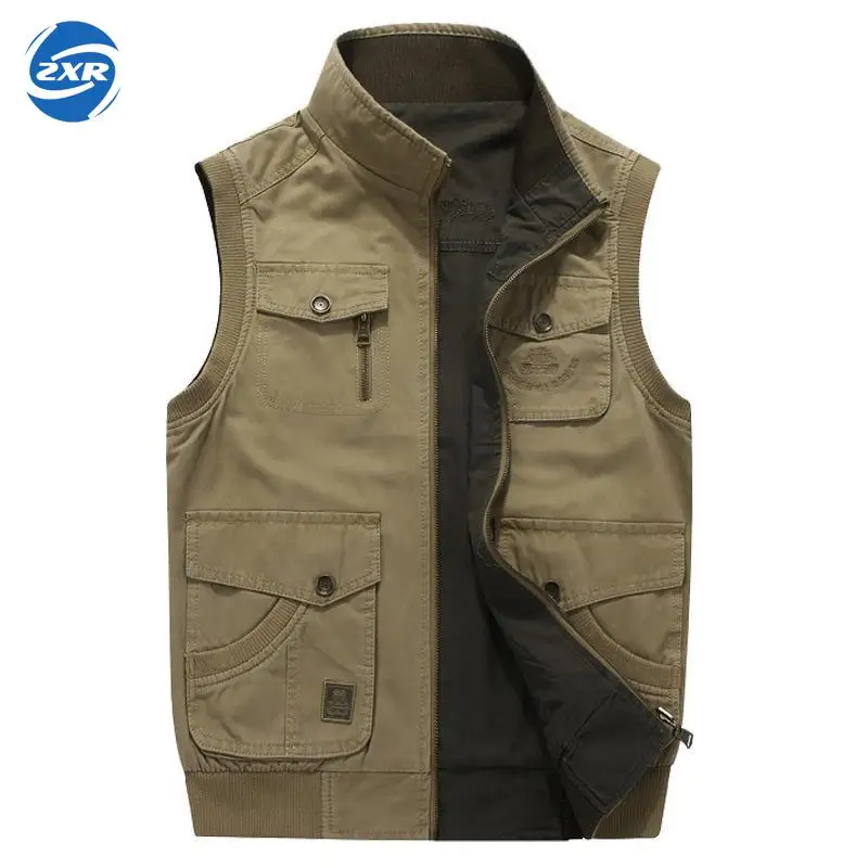 

Zuoxiangru Hiking Tactical Vest Fishing Vest Men's M-6xl Multi Pockets Photography Jacket Camping Multi-pockets Hunting Vest
