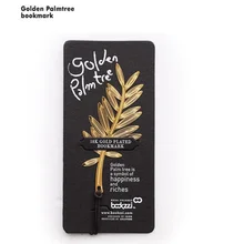 Jukuai 40 шт./лот Золотой Palm Tree закладки для книг металлические закладки подарок marcapaginas канцелярские принадлежности элемента офис школы Supplies8057