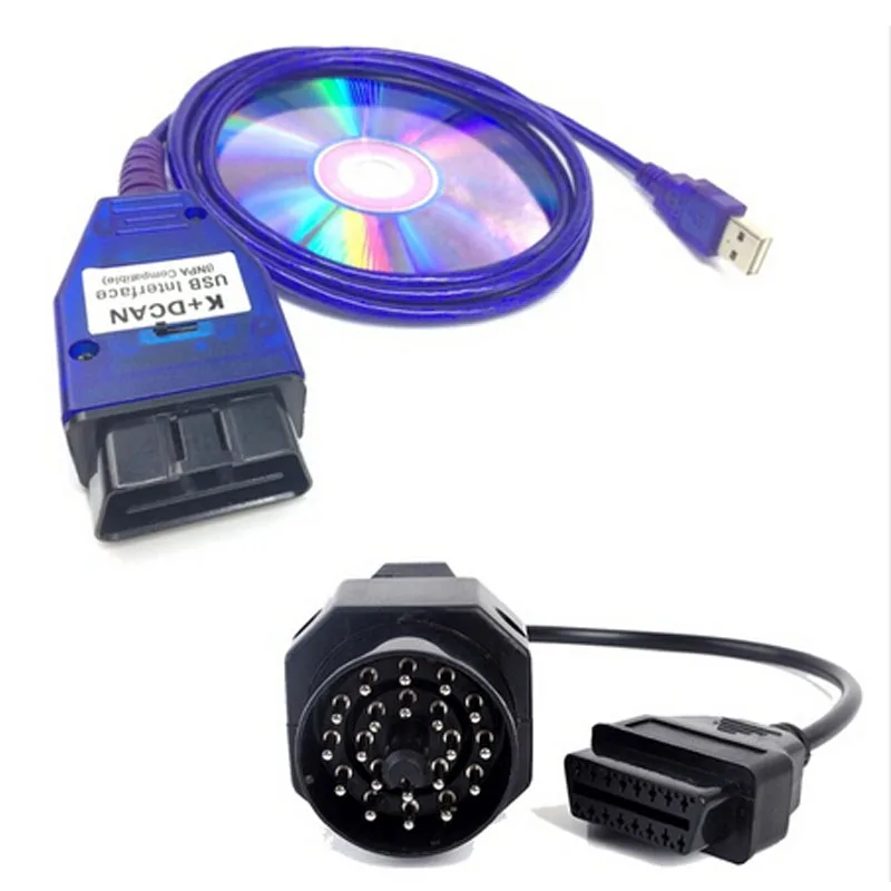 Для BMW INPA K может + USB OBD2 Интерфейс inpa в красный горошек с выключателем для 20pin