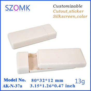 

20 pcs/lot box plastic for electronics 80x32x12mm enclosure handheld project enclosure box