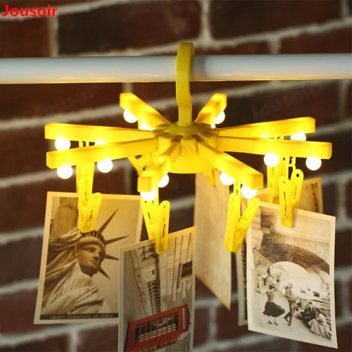 Home-Decoration-Innovative-Folding-Hanger-Photo-Developing-Clip-Lamps-Without-Battery