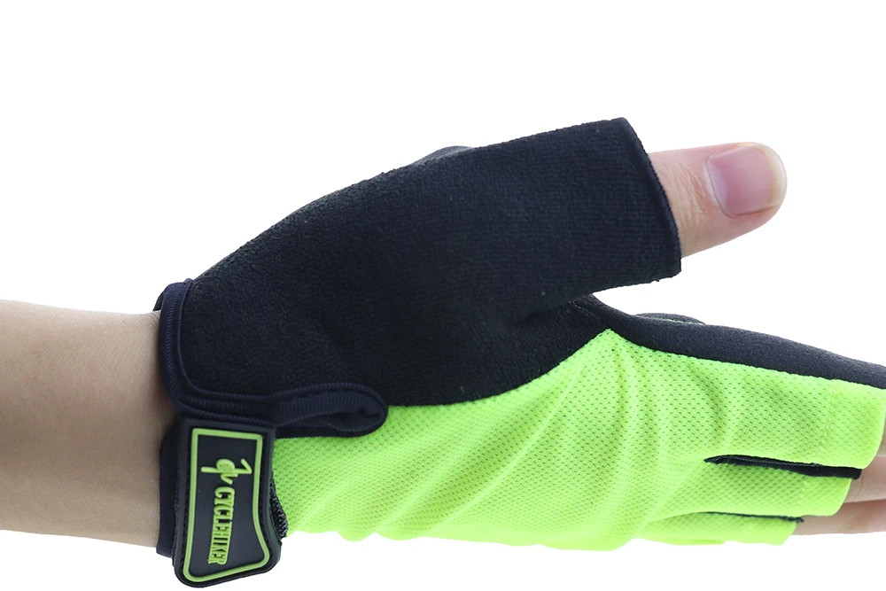 Перчатки для тяжелой атлетики мужские и женские спортивные перчатки для велоспорта, бега luvas bici guanti mtb летние дышащие зеленые/черные велосипедные перчатки