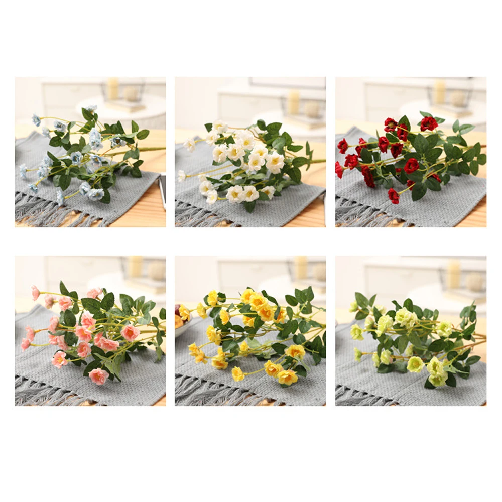Розы Искусственные цветы букет поддельные цветы Свадебный букет декоративные шелковые цветы для свадьбы украшение дома 29