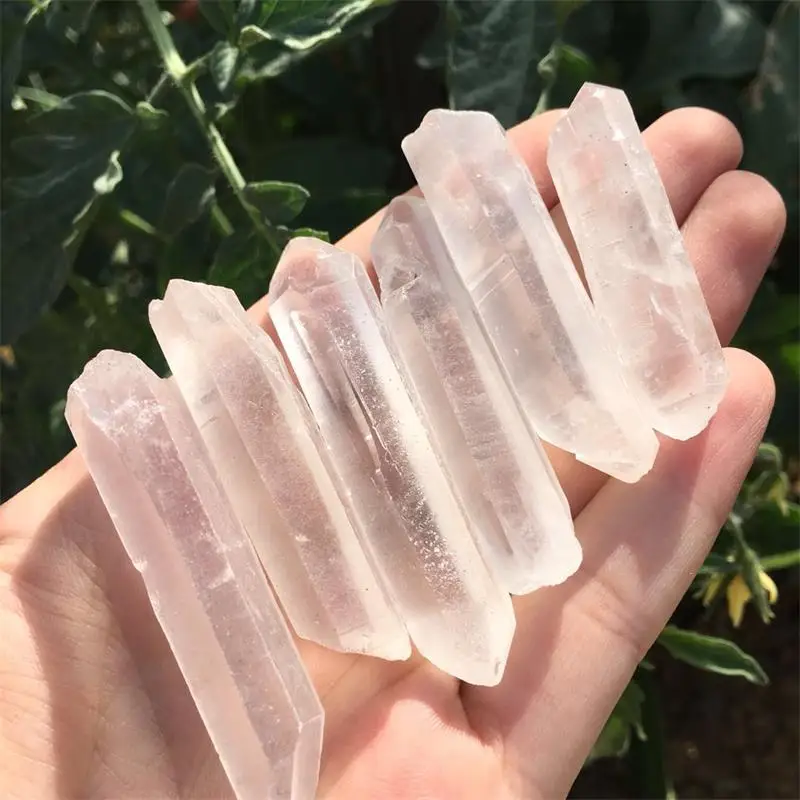 

AA+++6pcs Clear NATURAL Lemurian Seed Quartz Crystal Points Specimen natural stones and minerals