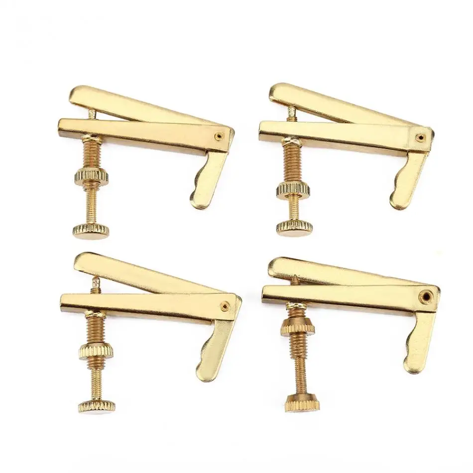 

4Pcs Durable Metal Cello String Adjusters Cello Fine Tuners Musical Instrument Replacement Parts for 3/4 4/4 Cello