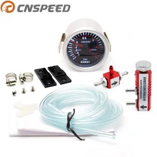 CNSPEED jauge Turbo Boost jauge | 2 "52mm, 1-2 Bar, fumée de voiture, Len avec Kit de contrôleur de Turbo Boost automatique réglable 1-30 PSI