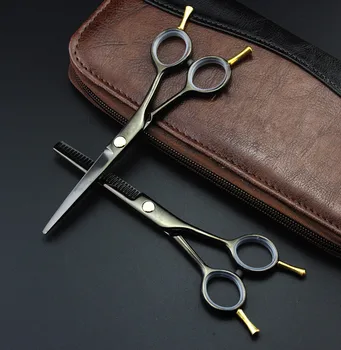 

5.5" sharp scissors cut hair scissors cheap thinning scissors pinking barber razor edge haircut cabelereiro hair cutting scisors
