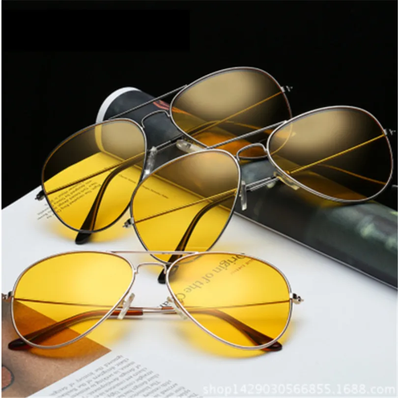 Высококачественные удобные очки ночного видения для вождения с желтыми линзами, классические Антибликовые Защитные очки для водителя для мужчин и женщин
