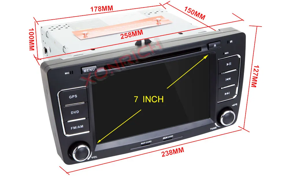 Perfect Car Multimedia player GPS Autoradio 2 Din 7 Inch For SKODA Octavia 2009-2013 Bluetooth FM Radio RDS WIFI DVR SD 20
