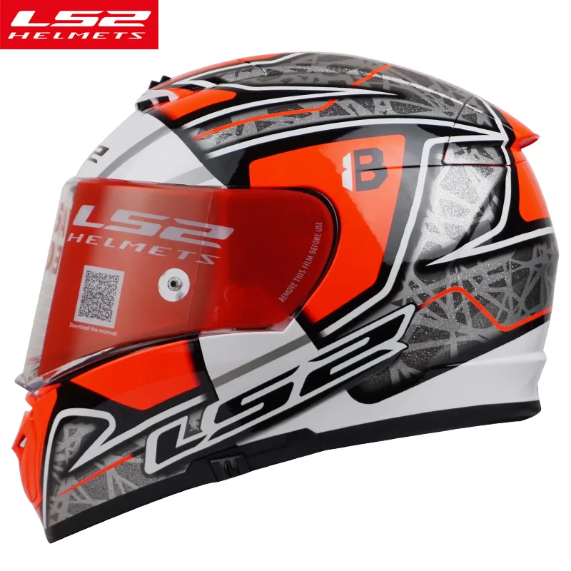 LS2 FF390 moto rcycle шлем двойной козырек полное лицо гоночный мото ...