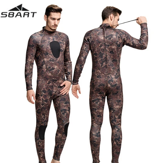 

SBART 3MM Men Neoprene Surfing Suit Wetsuit Camo Swimming Fishing Wetsuit Camouflage Diving Jumpsuit Spearfishing Wetsuit