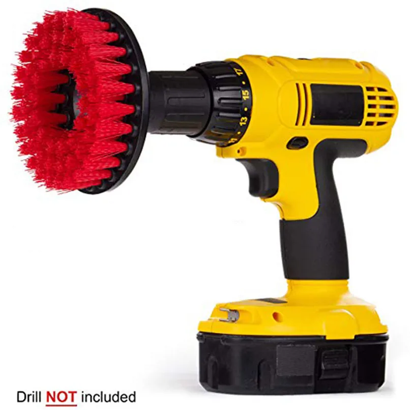 3Pcs Drill Brush cleaning brush Grout PowerGrout Power Scrubber Cleaning Brush Tub Cleaner Tool Hollow section #2f21 (10)