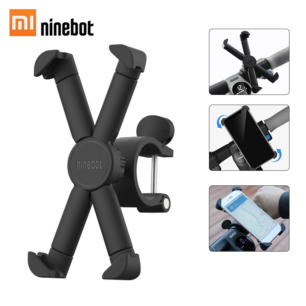 Xiaomi Segway-ninebot Scooter Phone Bracket 360 Degree Rotatable Bicycle Motorcycle Holder For 4.7inch-6.5inch Mobile Phone