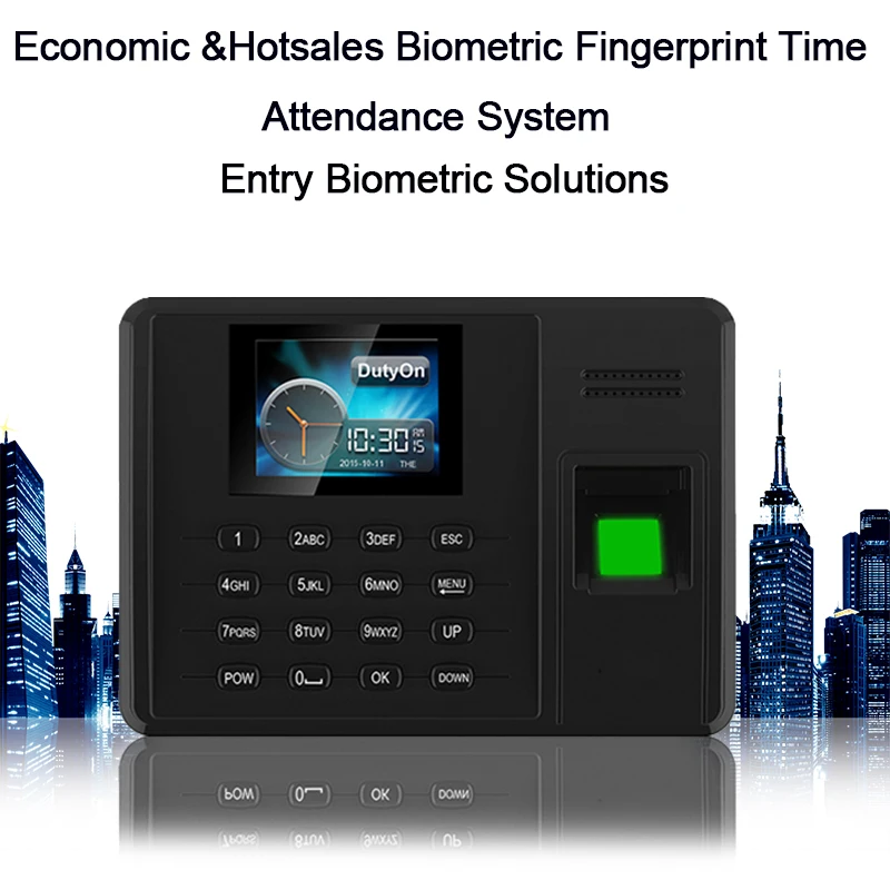 Biometric Time Attendance System TCP/IP USB Fingerprint Reader Time Attendance Time Clock For School Office Employees Device