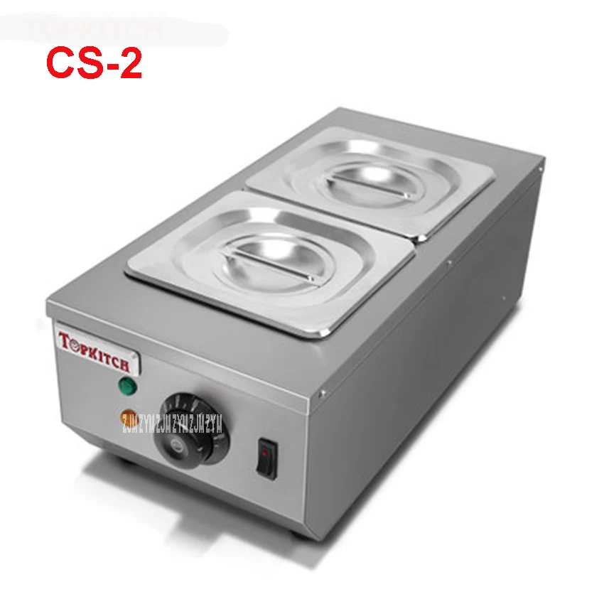 CS-2 Commercial 2 Pot Chocolate Melting Pot Electric Chocolate Melting Pot Domestic Chocolate Melting Pot 2 * 2L Capacity 220V