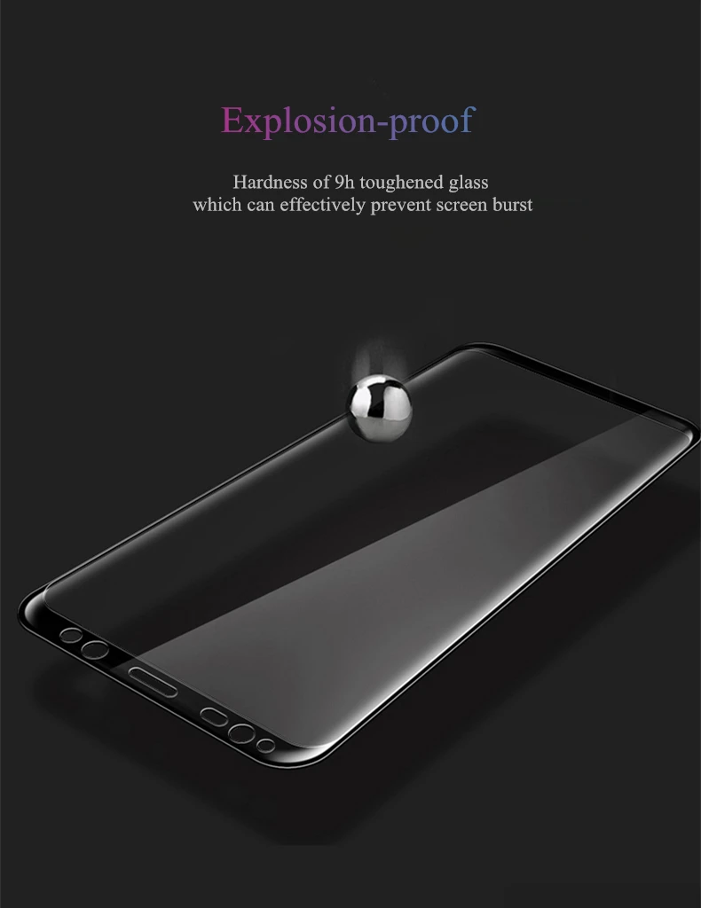 Закаленное стекло для samsung Galaxy S8 S9 Plus 3D изогнутое полное покрытие экрана Закаленное стекло пленка для samsung S8 S9 защита экрана
