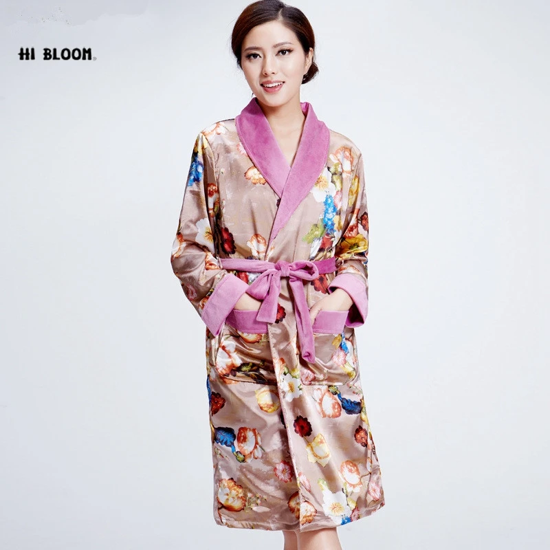 

Ladies Long Thicker Bathrobe Women Flannel Kimono Bath Robe Bridal Wedding Bridesmaid Robes Dressing Cotton Gown Peignoir Badajs