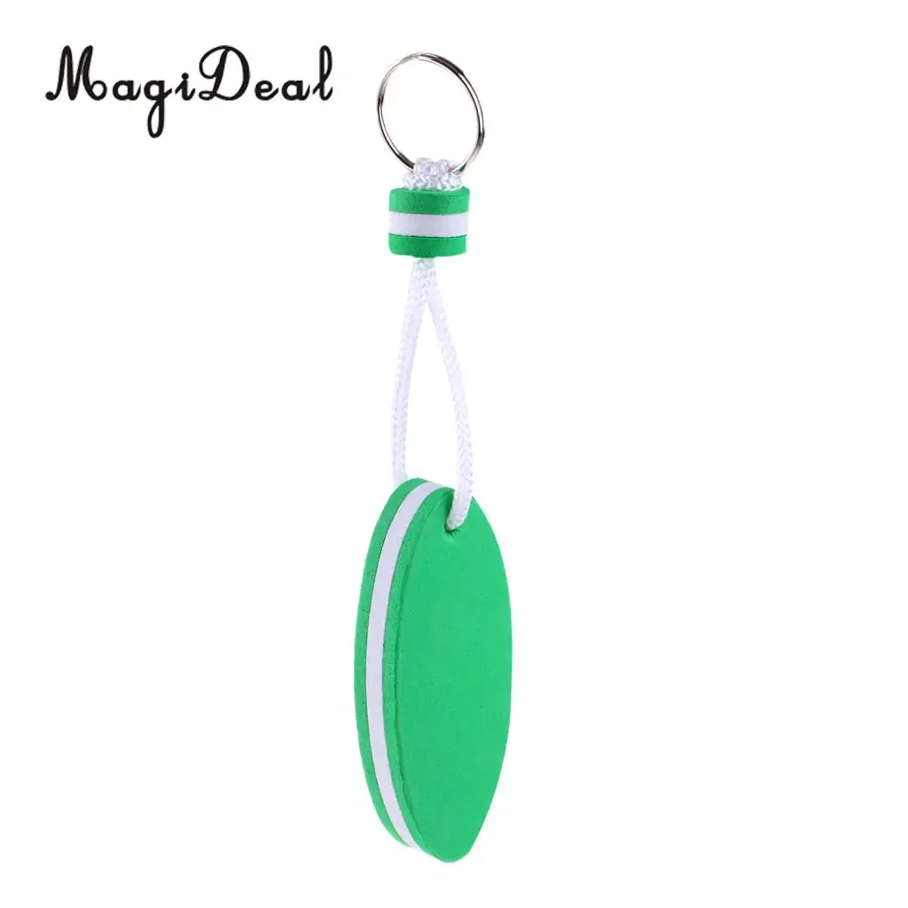 MagiDeal 5 Pieces Oval Shaped EVA Foam Floating Key Ring Boat Keychain for Marine Fishing Rafting Canoeing Sailing Accessories
