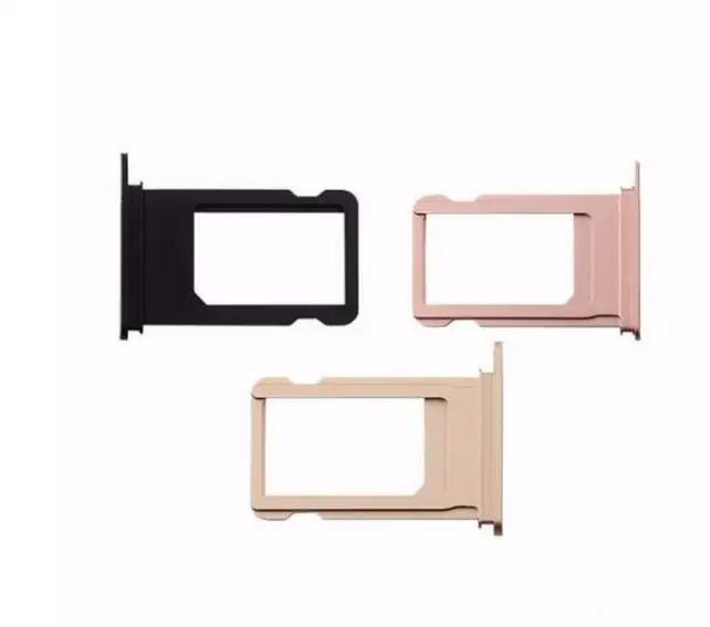 3pcs/lot For Apple iPhone 7, 7 Plus Sim Card Tray Jet Black,Black