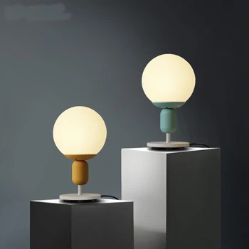 

Nordic creativity is simple and warm table lamps for living room Led Bed lamp bedside light table light Tafellamp lamps bedroom