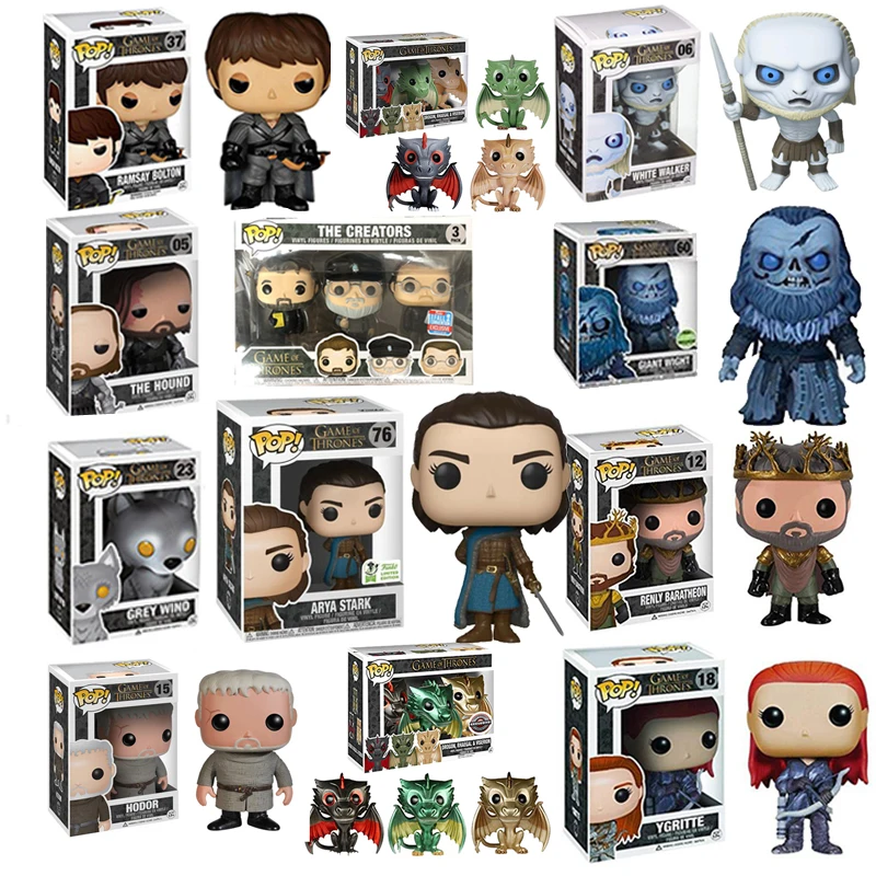

FUNKO POP NEW Game of Thrones THE CREATORS ARYA STARK RENLY YGRITTE ROBB STARK Figure Toys Collection model toy gift