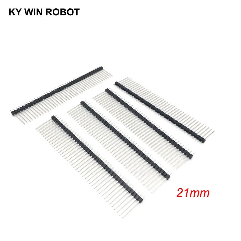 

10pcs/lot 2.54mm 1X40 21MM Height Single Row Male Copper Pin Header