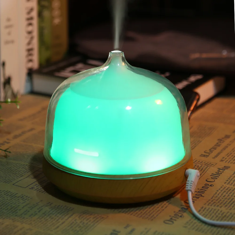 

200ml Ultrasonic Air Humidifier Essential Oil Diffuser with 7 Colorful LED Lamp Aroma Diffuser Humidifier For Home Office