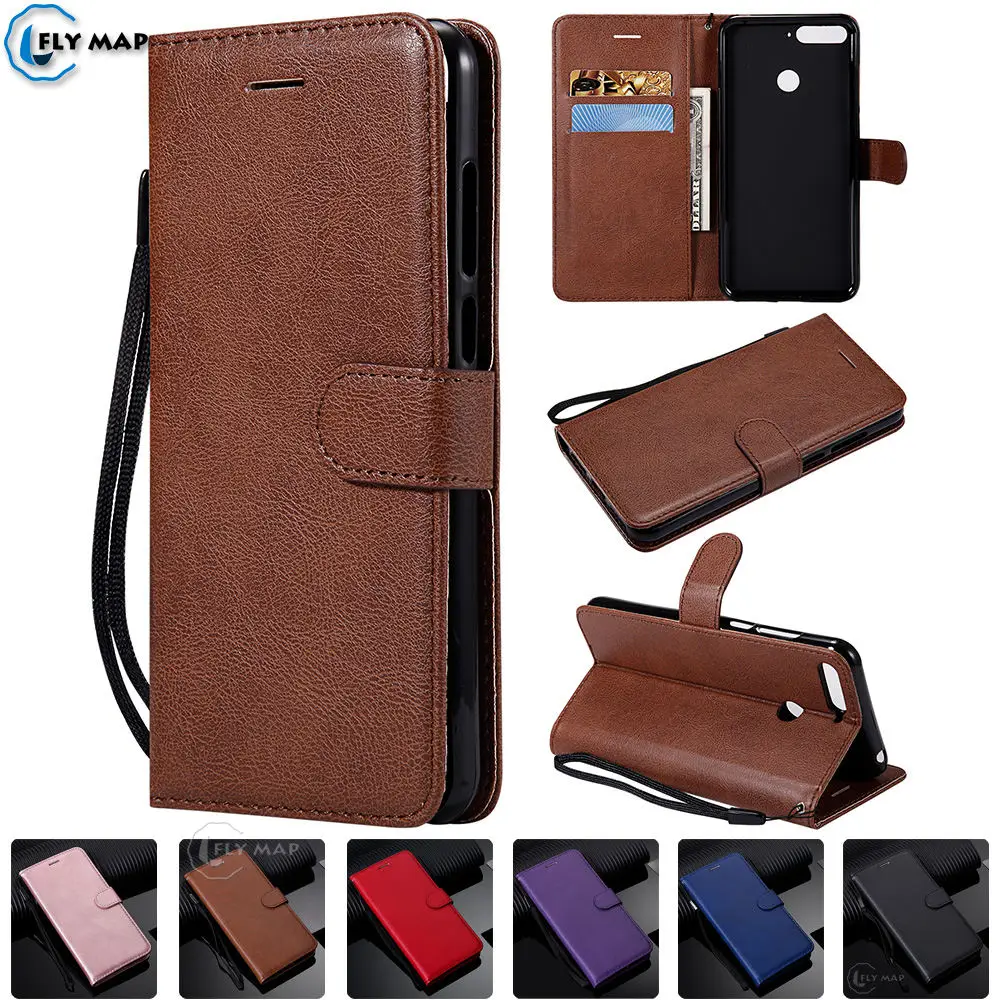 

Wallet Case For Huawei Honor 7C AUM-L41 Honor7C 5.7" Flip Phone PU Leather Cover Box For Huawei Honor C7 7 C AUM L41 Bag Capa