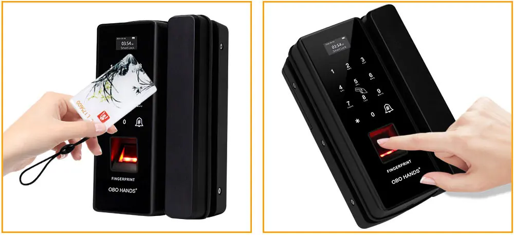 OBO HANDS Smart Fingerprint дверной замок биометрический RFID Электрический Пароль замок для контроля доступа безопасный для стеклянной
