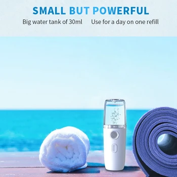 

HOT！-Usb Portable Nano Mist Sprayer Facial Body Nebulizer Steamer Moisturizing Skin Care Mini Face Spray Beauty Instruments De