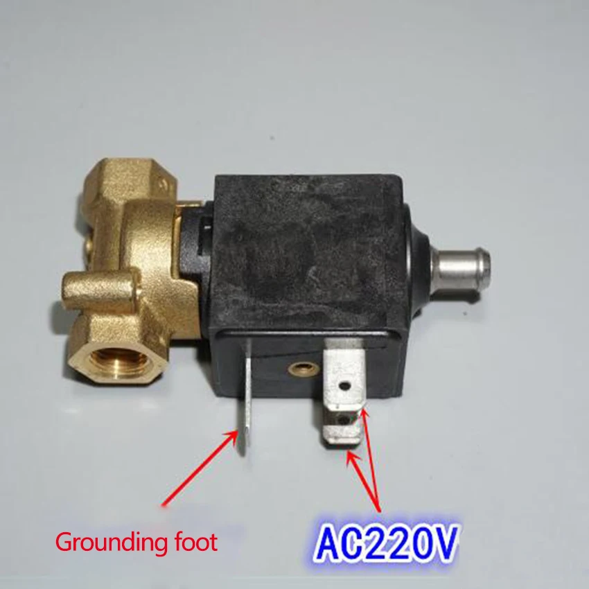 1 шт. электромагнитный клапан для кофемашины AC 220V интерфейс G1/8 нормально открытый тип высокая температура и высокое давление паровой соленоид