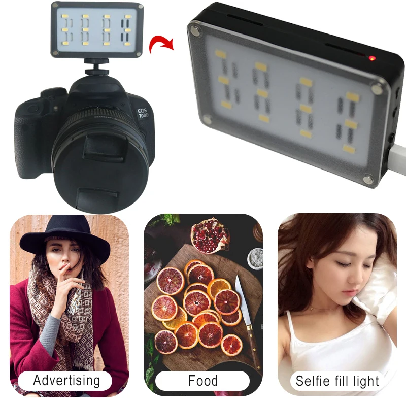 

LED Light Photo Photo Studio LED Lighting Camera Photo LED Light Mini Lamp for Canon Nikon Photography Adjust