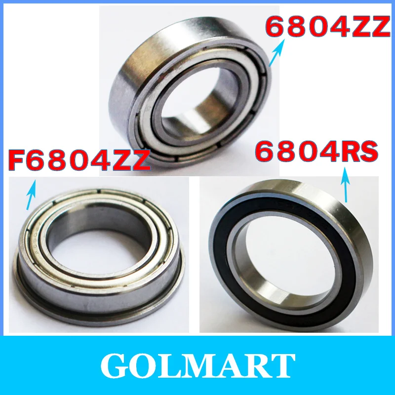 Фланцевый подшипник F6804ZZ 3 шт. 20*32*7 20x32x7 мм 61804Z 61804-2RS 61804ZZ 6804ZZ стальные радиальные