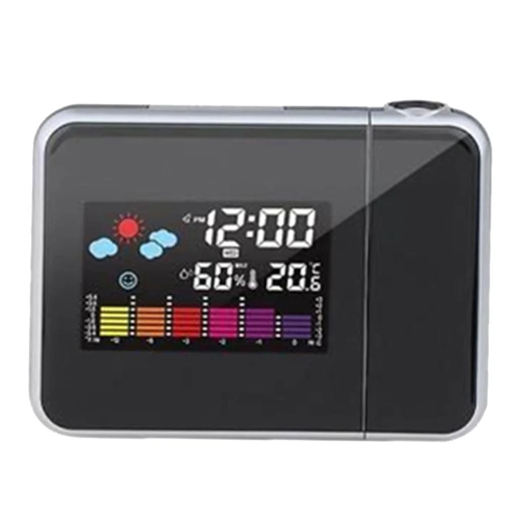 

Electric Desktop Clock Electronic Alarm LED Screen Display Data Time Temperature Humidity Calendar Desk Watch
