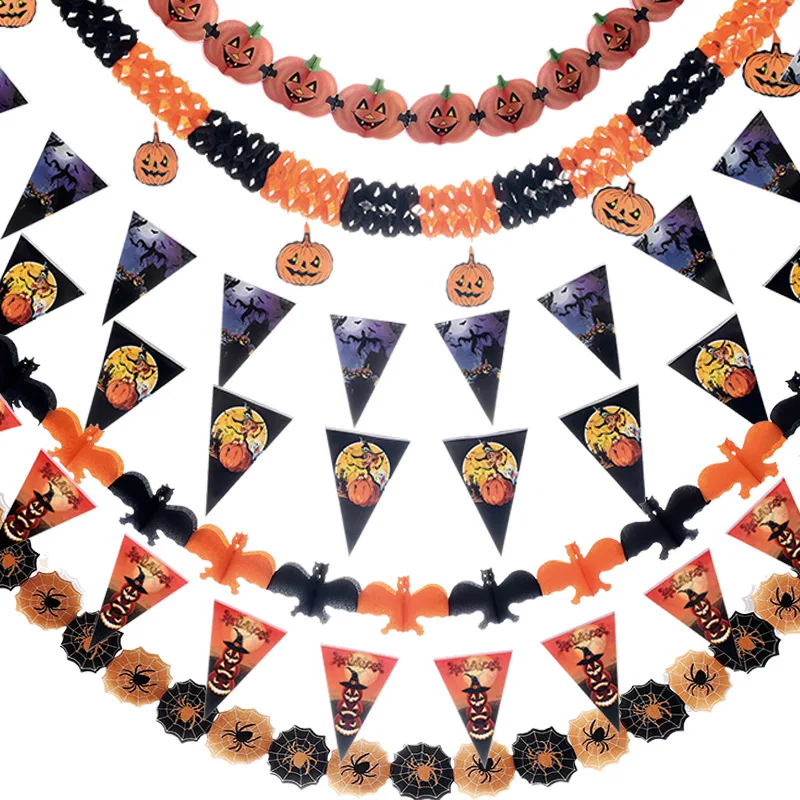 Outdoor Home Furniture Diy Decoration Pennant Outdoor Home Furniture Diy Decoration Pennant Flag Banner Waterproof Bat Indoor Party Supplies